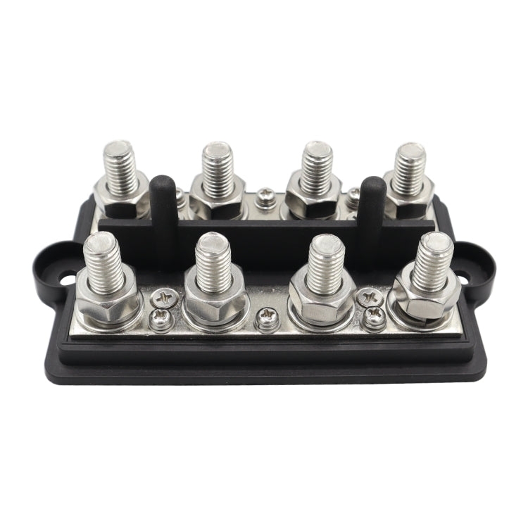 CP-3156 M8 RV Modified Yacht Double-row 4-way Busbar with Dust Cover - Booster Cable & Clip by buy2fix | Online Shopping UK | buy2fix