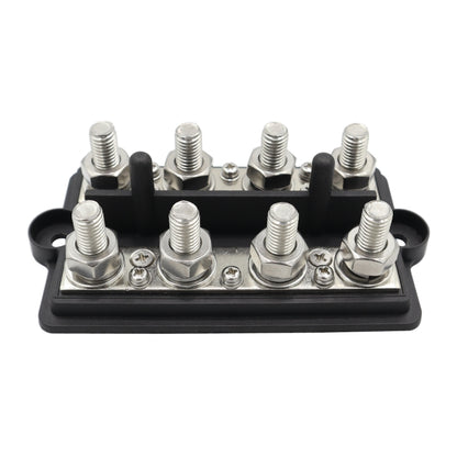 CP-3156 M8 RV Modified Yacht Double-row 4-way Busbar with Dust Cover - Booster Cable & Clip by buy2fix | Online Shopping UK | buy2fix