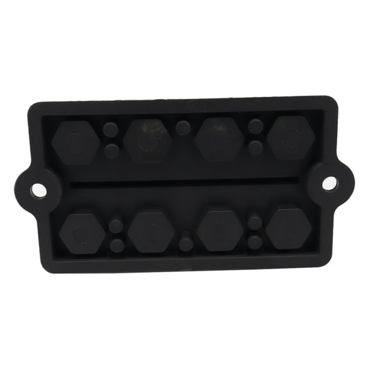 CP-3157 M10 RV Modified Yacht Double-row 4-way Busbar with Dust Cover - Booster Cable & Clip by buy2fix | Online Shopping UK | buy2fix
