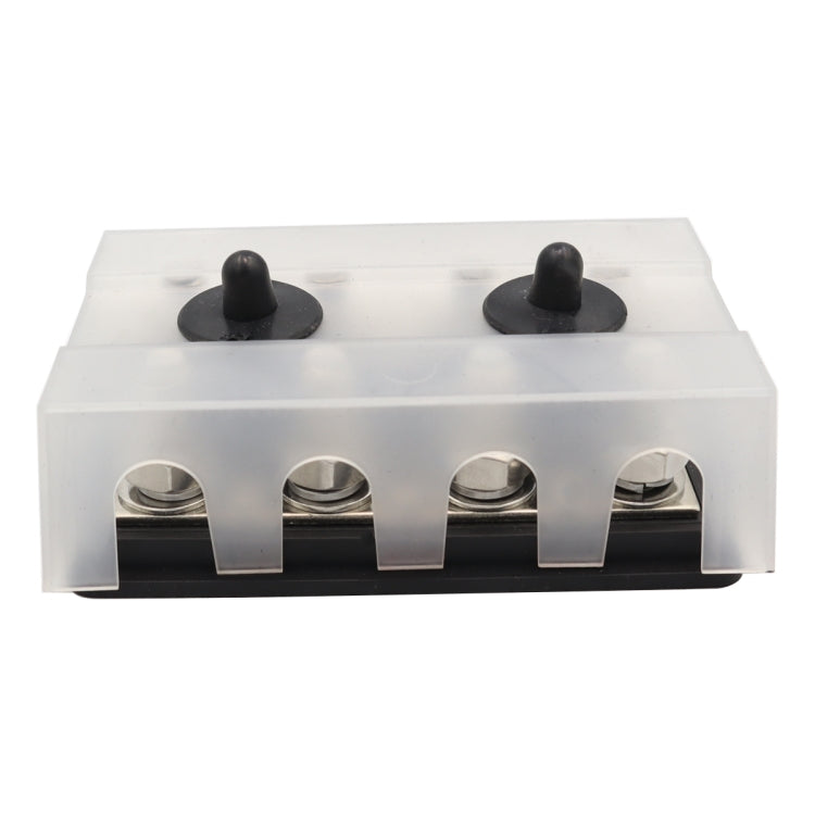 CP-3157 M10 RV Modified Yacht Double-row 4-way Busbar with Dust Cover - Booster Cable & Clip by buy2fix | Online Shopping UK | buy2fix
