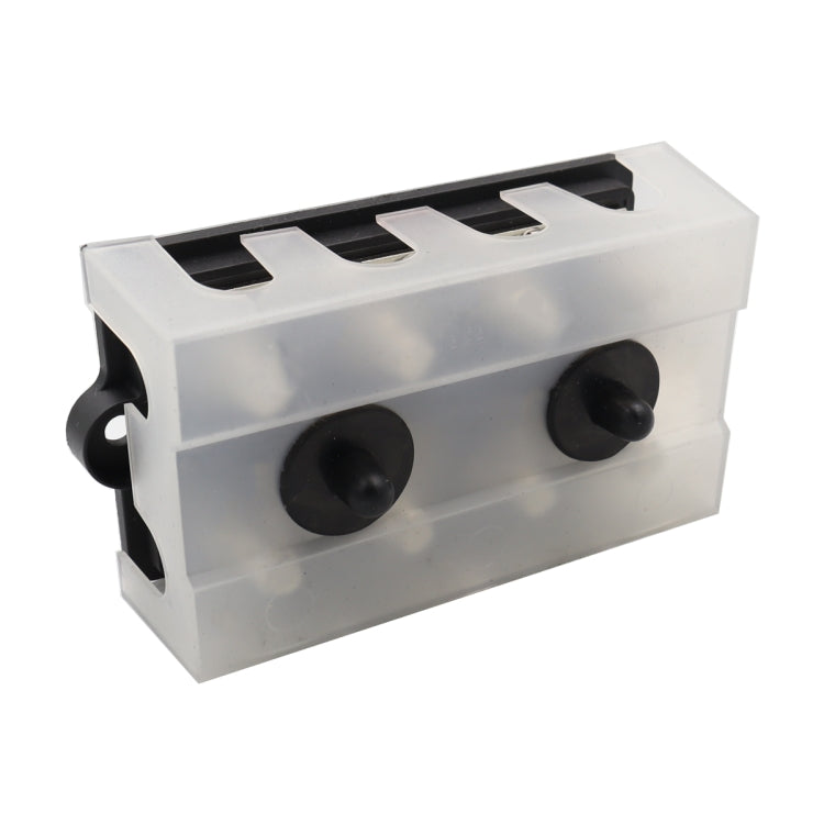 CP-3157 M10 RV Modified Yacht Double-row 4-way Busbar with Dust Cover - Booster Cable & Clip by buy2fix | Online Shopping UK | buy2fix