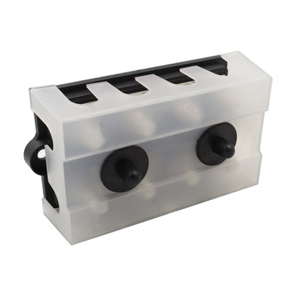 CP-3157 M10 RV Modified Yacht Double-row 4-way Busbar with Dust Cover - Booster Cable & Clip by buy2fix | Online Shopping UK | buy2fix