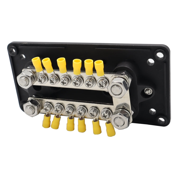 CP-3158 300A 12-48V RV Yacht Modified Double Row 12-way M6 Terminal Busbar with 12pcs Terminals - Booster Cable & Clip by buy2fix | Online Shopping UK | buy2fix