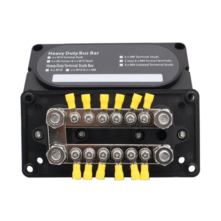 CP-3158 300A 12-48V RV Yacht Modified Double Row 12-way M6 Terminal Busbar with 12pcs Terminals - Booster Cable & Clip by buy2fix | Online Shopping UK | buy2fix
