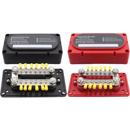 CP-3160 1 Pair 300A 12-48V RV Yacht Modified Double Row 12-way M6 Terminal Busbar with 24pcs Terminals - Booster Cable & Clip by buy2fix | Online Shopping UK | buy2fix