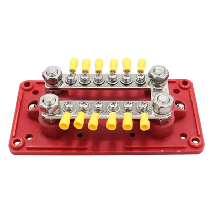 CP-3160 1 Pair 300A 12-48V RV Yacht Modified Double Row 12-way M6 Terminal Busbar with 24pcs Terminals - Booster Cable & Clip by buy2fix | Online Shopping UK | buy2fix