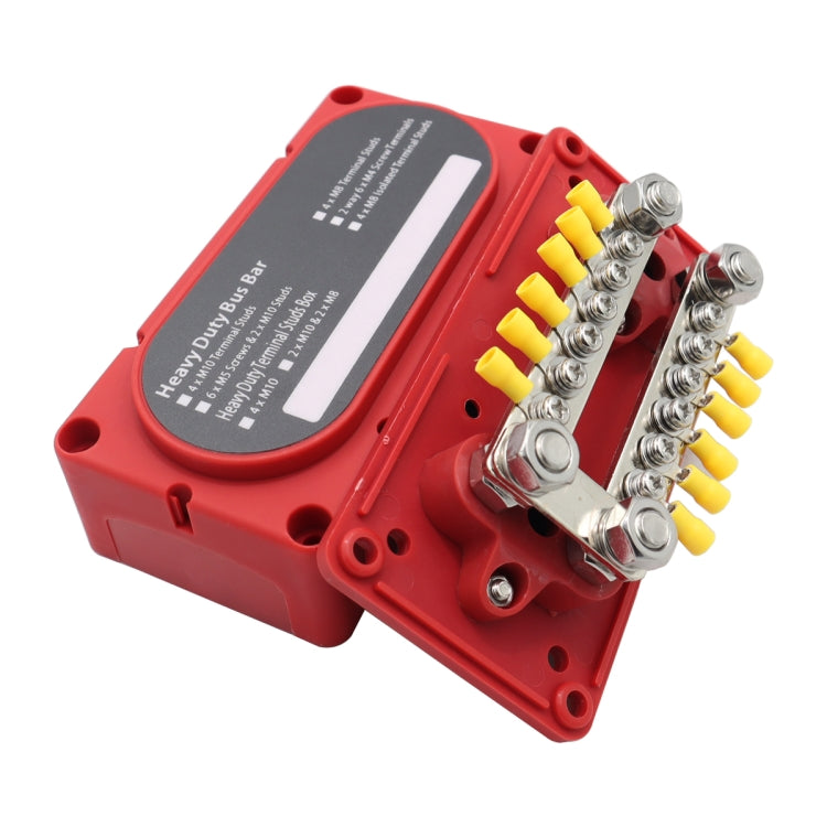 CP-3160 1 Pair 300A 12-48V RV Yacht Modified Double Row 12-way M6 Terminal Busbar with 24pcs Terminals - Booster Cable & Clip by buy2fix | Online Shopping UK | buy2fix