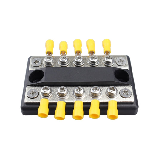 CP-4002 100A 48V RV Yacht Modified Double Row 5-way Busbar with 10pcs Terminals - Booster Cable & Clip by buy2fix | Online Shopping UK | buy2fix