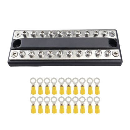 CP-4051 100A 48V RV Yacht Modified Double Row 10-way Busbar with 20pcs Terminals - Booster Cable & Clip by buy2fix | Online Shopping UK | buy2fix
