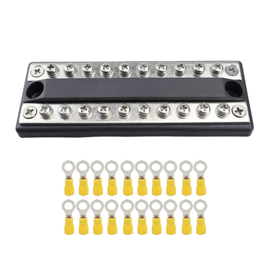 CP-4051 100A 48V RV Yacht Modified Double Row 10-way Busbar with 20pcs Terminals - Booster Cable & Clip by buy2fix | Online Shopping UK | buy2fix