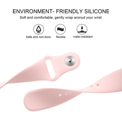 For Fitbit Versa 2 / Fitbit Versa / Fitbit Versa Lite Solid Color Silicone Watch Band, Size:S(Pink) by buy2fix