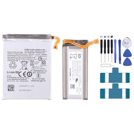 EB-BF723ABU EB-BF724ABU 1 Pair 2555mAh 1070mAh Battery Replacement For Samsung Galaxy Z Flip4 F721U F721B