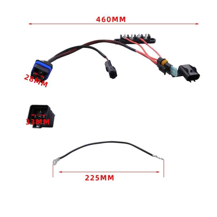For Honda CP-4052 XTC Power Products Keyed Busbar Accessory Out 35A Wiring Harness Car Parts - Booster Cable & Clip by buy2fix | Online Shopping UK | buy2fix