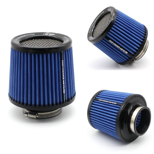 XH-UN077-079 Car High Flow Cold Cone Engine Air Intake Filter, Size:76mm(Blue) - Air Intake System by buy2fix | Online Shopping UK | buy2fix