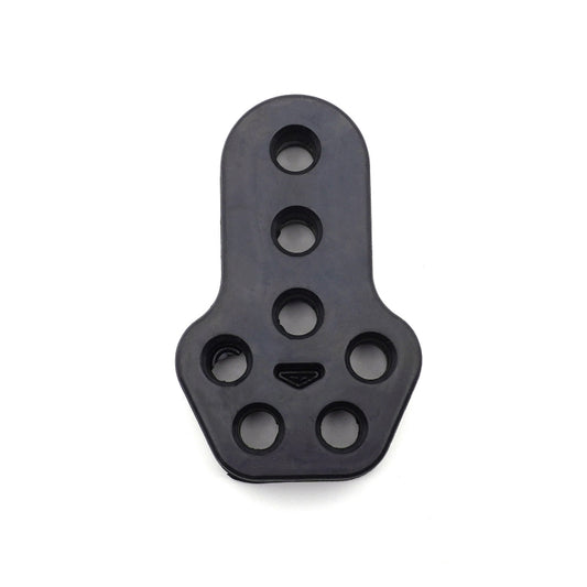 XH-6282 7 Holes Car Exhaust Hanger Bushing Muffler Rubber Insulator Mount Bracket(Black) - Exhaust Pipes by buy2fix | Online Shopping UK | buy2fix
