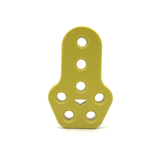 XH-6282 7 Holes Car Exhaust Hanger Bushing Muffler Rubber Insulator Mount Bracket(Yellow) - Exhaust Pipes by buy2fix | Online Shopping UK | buy2fix