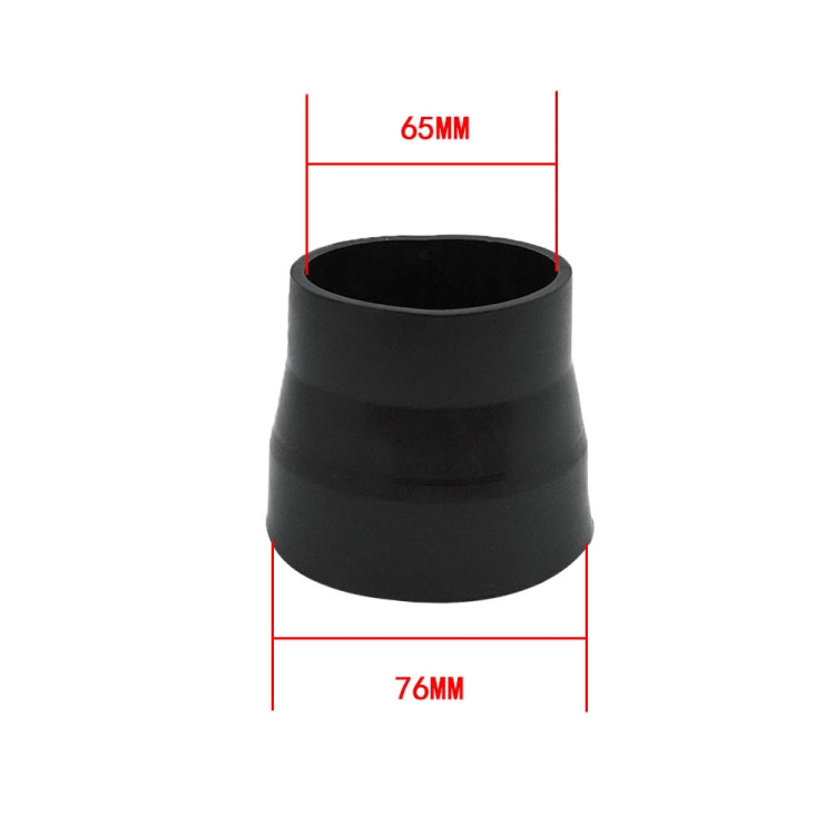 XH-UN081 63mm-76mm Universal Car Air Intake System Air Filter Pipe Tube(Black) - Air Intake System by buy2fix | Online Shopping UK | buy2fix