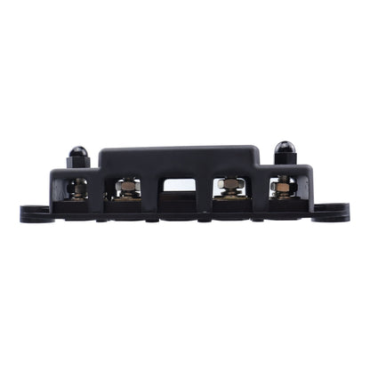 CP-4124-01 RV Yacht M8 Single Row 4-way Power Distribution Block Busbar with Cover with 300A Fuse - Booster Cable & Clip by buy2fix | Online Shopping UK | buy2fix