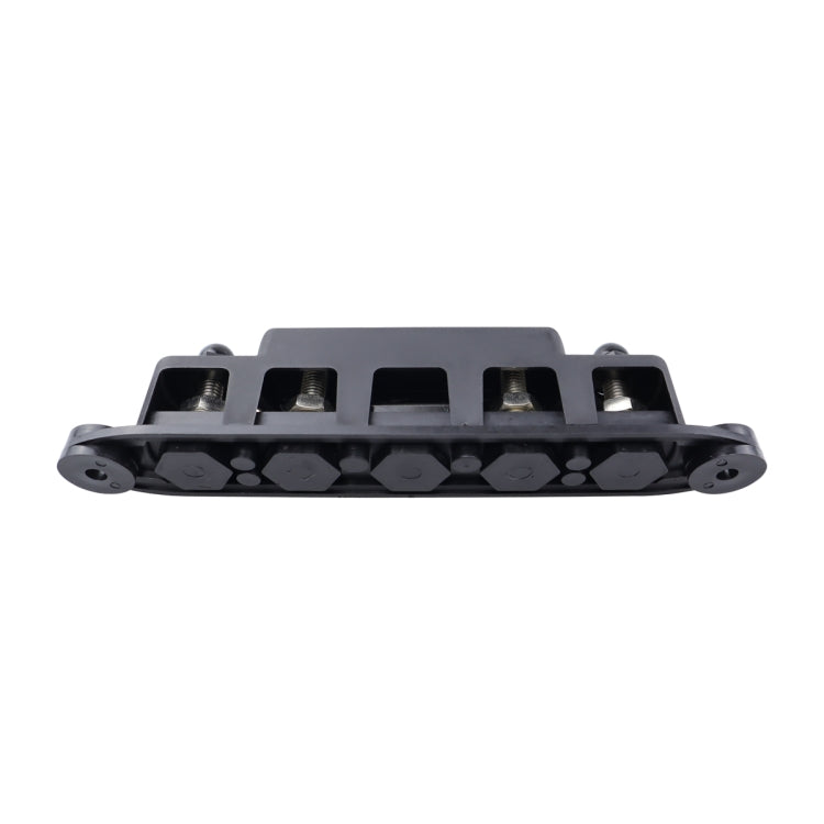 CP-4124-01 RV Yacht M8 Single Row 4-way Power Distribution Block Busbar with Cover with 300A Fuse - Booster Cable & Clip by buy2fix | Online Shopping UK | buy2fix