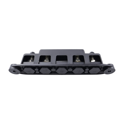 CP-4124-01 RV Yacht M8 Single Row 4-way Power Distribution Block Busbar with Cover with 300A Fuse - Booster Cable & Clip by buy2fix | Online Shopping UK | buy2fix