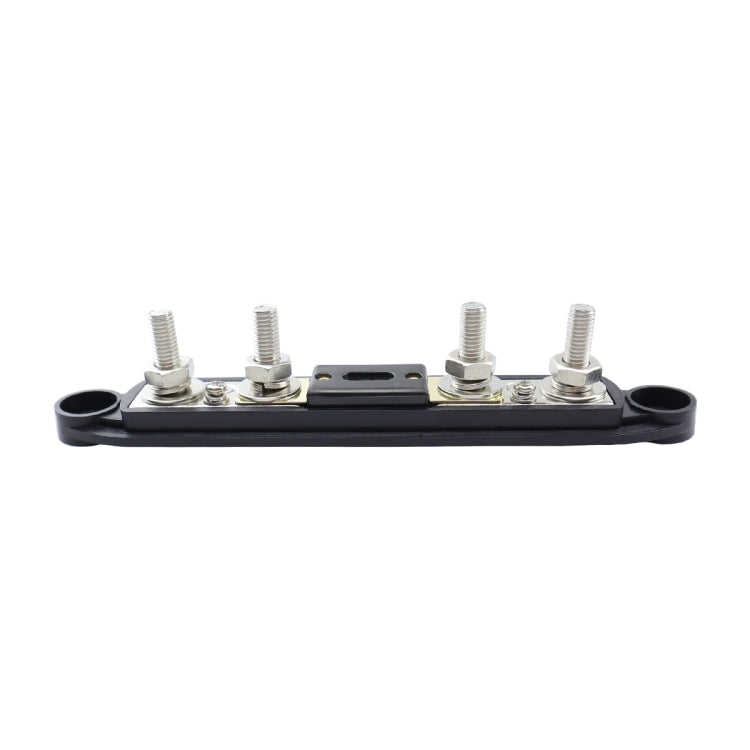 CP-4124-01 RV Yacht M8 Single Row 4-way Power Distribution Block Busbar with Cover with 300A Fuse - Booster Cable & Clip by buy2fix | Online Shopping UK | buy2fix