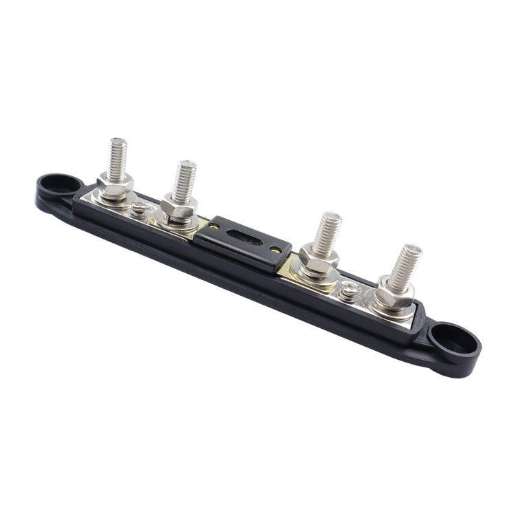 CP-4124-01 RV Yacht M8 Single Row 4-way Power Distribution Block Busbar with Cover with 300A Fuse - Booster Cable & Clip by buy2fix | Online Shopping UK | buy2fix