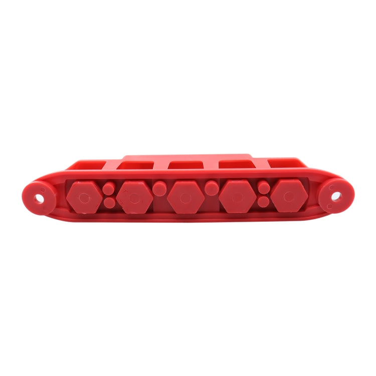 CP-4124-02 RV Yacht M8 Single Row 4-way Power Distribution Block Busbar with Cover with 300A Fuse - Booster Cable & Clip by buy2fix | Online Shopping UK | buy2fix