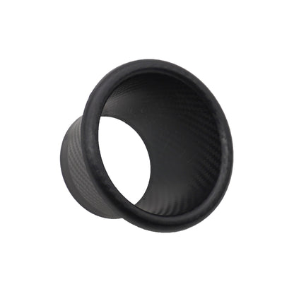 XH-UN099 Carbon Fiber Car Front Bumper Turbo Air Intake Inlet Pipe Air Funnel Kit(Round) - Air Intake System by buy2fix | Online Shopping UK | buy2fix