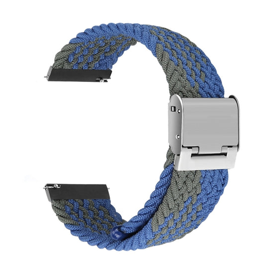 For Huawei Watch 4 / 4 Pro Nylon Braided Metal Buckle Watch Band(Z Blue Green) by buy2fix