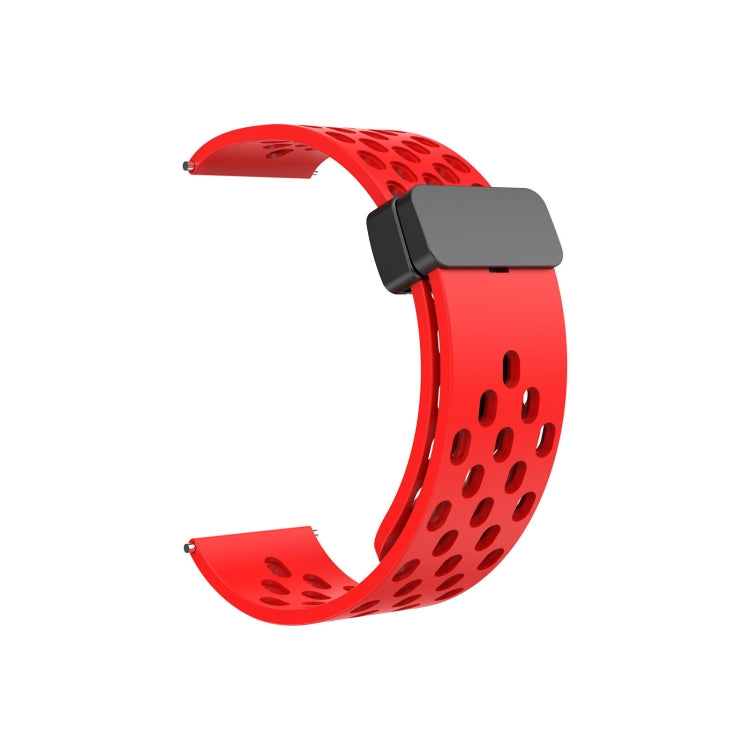 For Huawei Watch 4 / 4 Pro Magnetic Clasp Silicone Watch Band(Red) by buy2fix