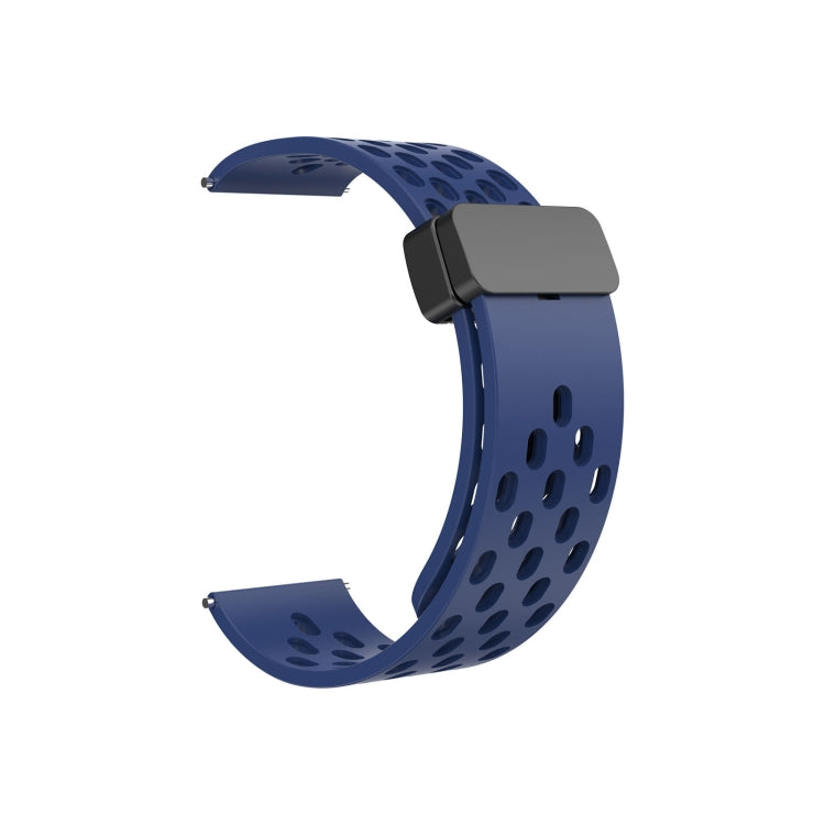 For Huawei Watch 4 / 4 Pro Magnetic Clasp Silicone Watch Band(Midnight Blue) by buy2fix