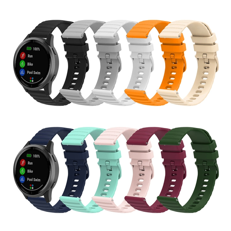 For Huawei Watch 4 / 4 Pro Wavy Dot Pattern Solid Color Silicone Watch Band(Grey) by buy2fix