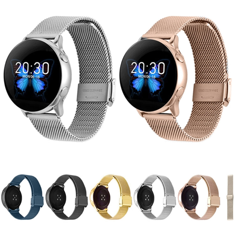 For Huawei Watch 4 / 4 Pro Milan Steel Mesh Double Buckle Watch Band(Blue) by buy2fix