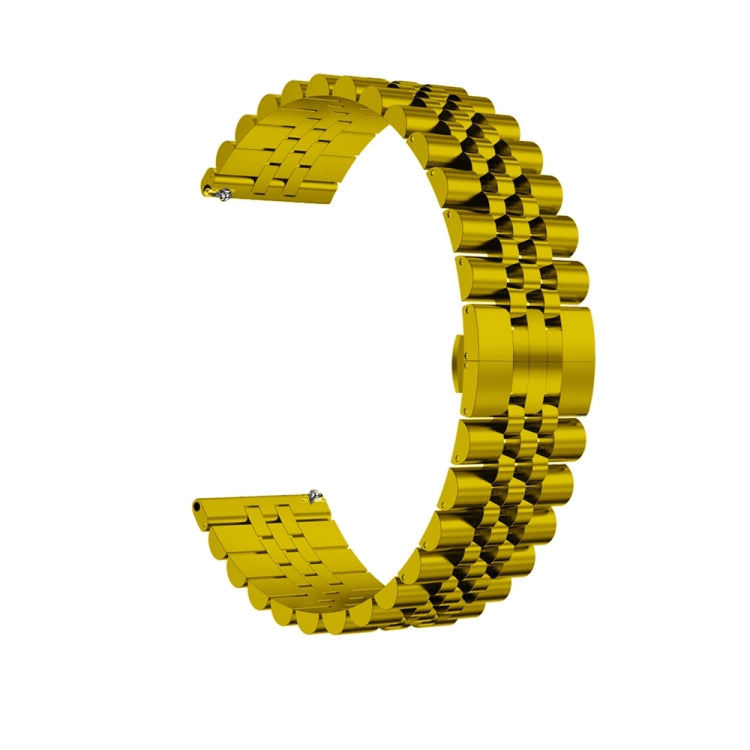 For Huawei Watch 4 / 4 Pro Five Bead Stainless Steel Watch Band(Gold) by buy2fix