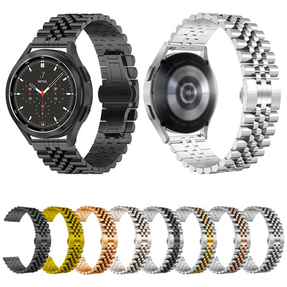 For Huawei Watch 4 / 4 Pro Five Bead Stainless Steel Watch Band(Black) by buy2fix