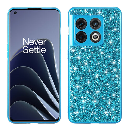For OnePlus Ace Pro/10T Glitter Powder Shockproof TPU Phone Case(Blue) - OnePlus Cases by buy2fix | Online Shopping UK | buy2fix