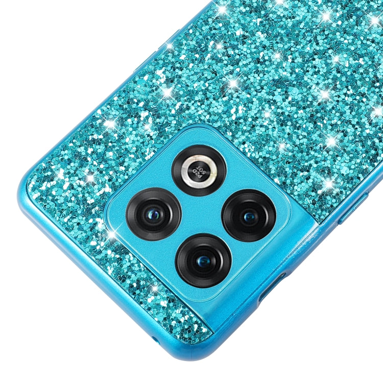 For OnePlus Ace Pro/10T Glitter Powder Shockproof TPU Phone Case(Blue) - OnePlus Cases by buy2fix | Online Shopping UK | buy2fix