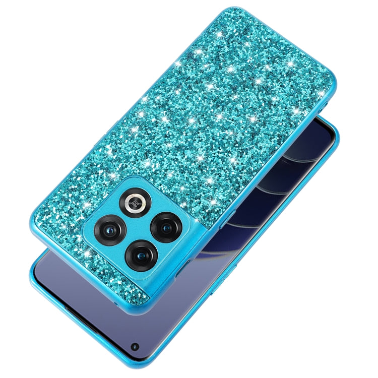 For OnePlus Ace Pro/10T Glitter Powder Shockproof TPU Phone Case(Blue) - OnePlus Cases by buy2fix | Online Shopping UK | buy2fix