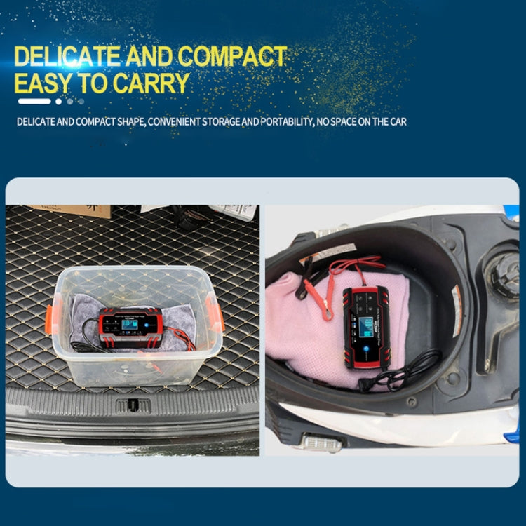 ANHTCzyx 12V 8A  / 24V 4A Automobile Battery Charger Motorcycle Battery Repair Type AGM(US Plug) - Battery Charger by buy2fix | Online Shopping UK | buy2fix