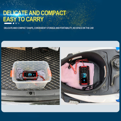 ANHTCzyx 12V 8A  / 24V 4A Automobile Battery Charger Motorcycle Battery Repair Type AGM(EU Plug) - Battery Charger by buy2fix | Online Shopping UK | buy2fix