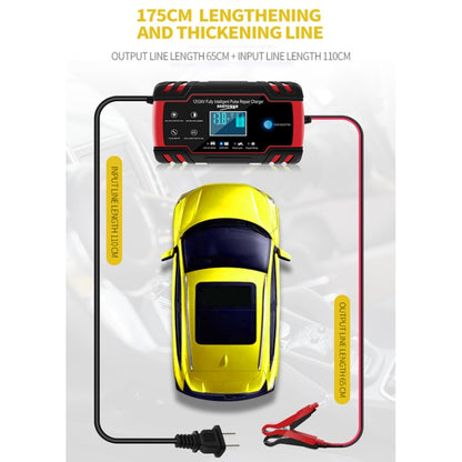 ANHTCzyx 12V 8A  / 24V 4A Automobile Battery Charger Motorcycle Battery Repair Type AGM(EU Plug) - Battery Charger by buy2fix | Online Shopping UK | buy2fix
