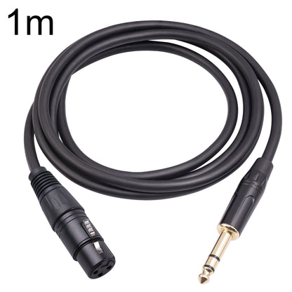 6.35mm 1/4 TRS Male to XLR 3pin Female Microphone Cable, Length:1m - Microphone Audio Cable & Connector by buy2fix | Online Shopping UK | buy2fix