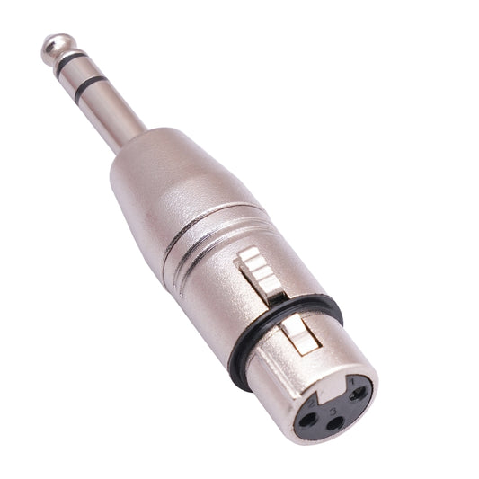 LZ1179 6.35mm 1/4 TRS Male to XLR 3pin Female Adapter - Microphone Audio Cable & Connector by buy2fix | Online Shopping UK | buy2fix