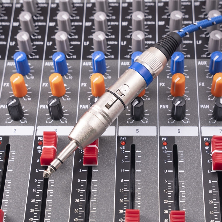LZ1179 6.35mm 1/4 TRS Male to XLR 3pin Female Adapter - Microphone Audio Cable & Connector by buy2fix | Online Shopping UK | buy2fix