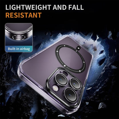 For iPhone 15 Airbag Shockproof MagSafe Phone Case(Black) - iPhone 15 Cases by buy2fix | Online Shopping UK | buy2fix