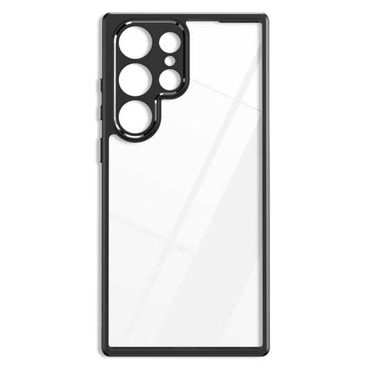 For Samsung Galaxy S23 Ultra 5G Frosted TPU + Transparent PC Phone Case(Black) - Galaxy S23 Ultra 5G Cases by buy2fix | Online Shopping UK | buy2fix