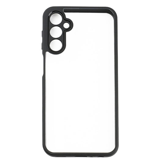 For Samsung Galaxy A24 4G Frosted TPU + Transparent PC Phone Case(Black) by buy2fix