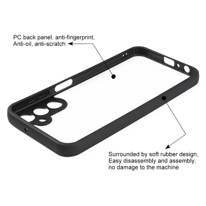 For Samsung Galaxy A24 4G Frosted TPU + Transparent PC Phone Case(Black) by buy2fix
