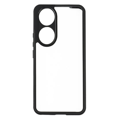 For Honor 90 Frosted TPU + Transparent PC Phone Case(Black) by buy2fix