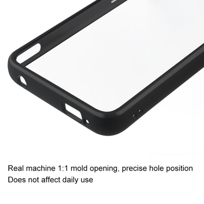 For Asus ROG Phone 7 Frosted TPU + Transparent PC Phone Case(Black) - ASUS Cases by buy2fix | Online Shopping UK | buy2fix
